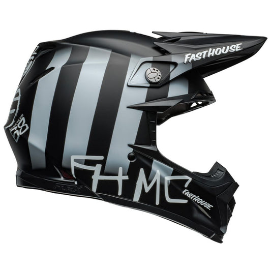 CASCO BELL MOTO-9S FLEX 2024 FASTHOUSE MC CORE NERO/GIALLO OPACO ECE 06