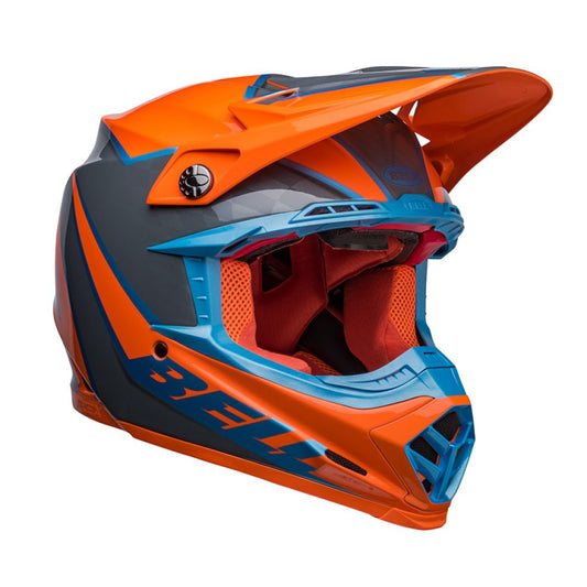 CASCO BELL MOTO-9S FLEX 2023 SPRITE ARANCIO/GRIGIO ECE 06