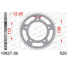 AFAM - CORONA ACCIAIO HONDA PASSO 530 39 DENTI