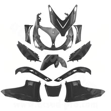 TNT KIT CARENE 12 PEZZI CARENA YAMAHA TMAX T-MAX 500 2001-07 NERO NEUTRO , CARENA VERSIONE SPORT