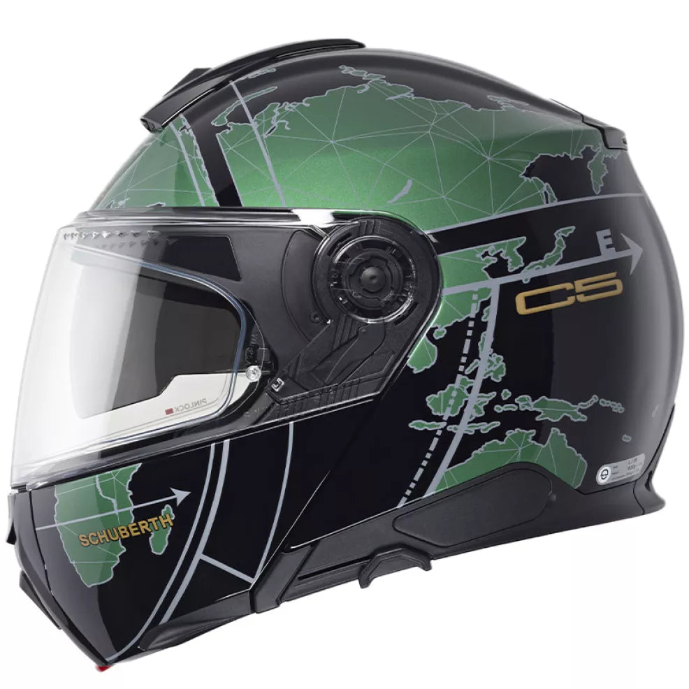 CASCO SCHUBERTH C5 2025 GLOBE VERDE