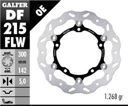 GALFER DISCO FLOTTANTE WAVE 300X5MM KAWASAKI Z900 2017- (FRONT)