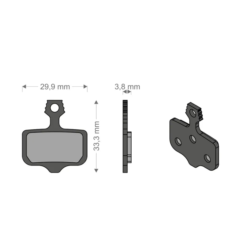 BRENTA Pastiglie E-Bike per Impianto ELIXIR 9/7/CR/XX/T/TL AVID/SRAM/BRENTA