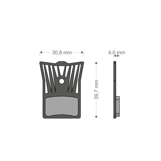 BRENTA Pastiglie Lightech per Impianto DURACE/XTR/MCX1 SHIMANO/REVER/TEKTRO