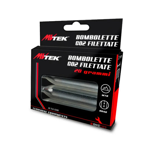 MVTEK Bomboletta CO2 Argento 20gr (Prezzo per 1pz, Confezione Rigida 4PZ)