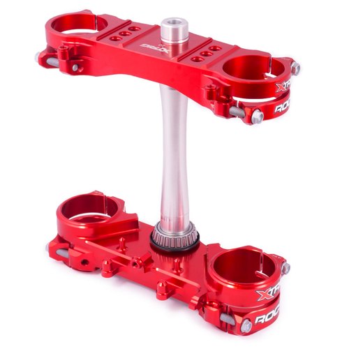 PIASTRE STERZO XTRIG ROCS-TECH OFF-SET FISSO 22MM HONDA CRF450 CRF250R ROSSA