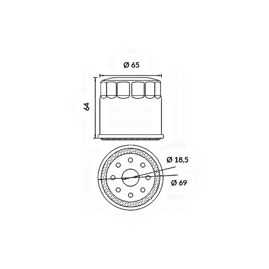 MEIWA Filtro Olio HONDA/TRIUMPH/YAMAHA MT-09 850cc