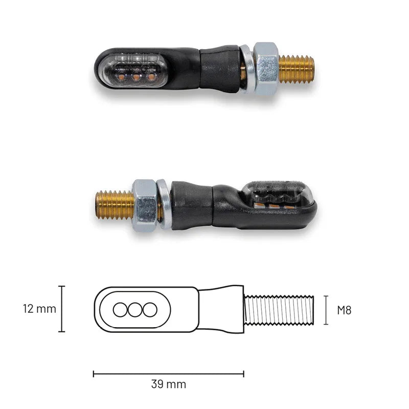 TAAC FR01 - Frecce LED - Lente Fumé