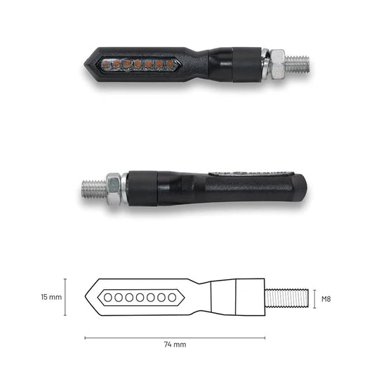 TAAC FR04 - Frecce LED Sequenziali - Lente Fumé