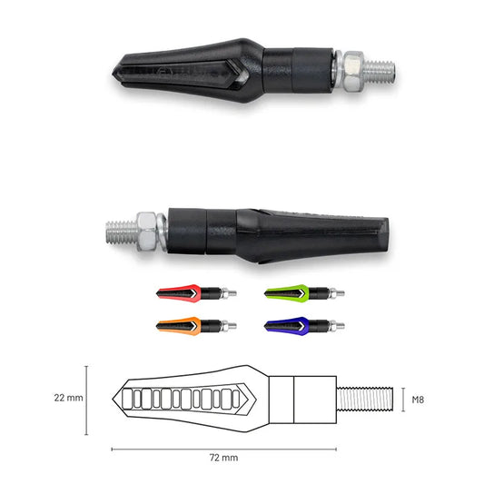 TAAC FR05 - Frecce LED - 5 Cover intercambiabili - Lente Fumé