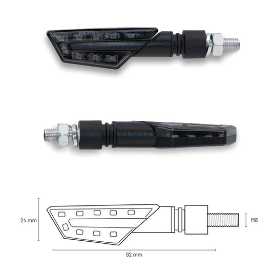 TAAC FR07 - Frecce LED - Lente Fumé