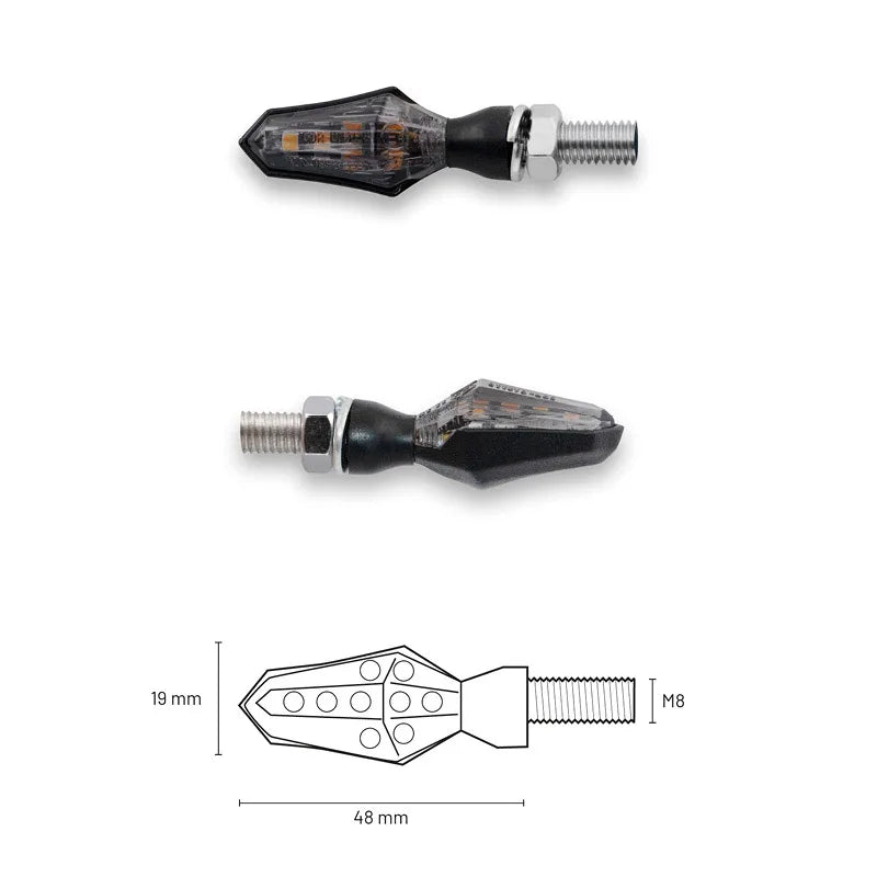 TAAC Frecce LED - Lente Fumé