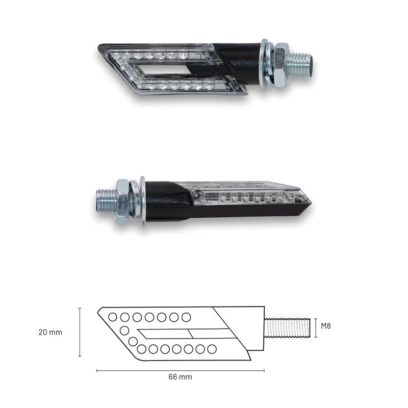 TAAC Frecce LED - Lente Chiara