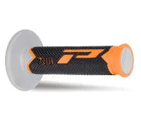 PROGRIP Manopole Mx 788-222 - Tripla Densità - Arancio/Nero/Grigio Senza Foro