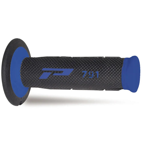 PROGRIP Manopole Mx 791-150 - Doppia Densità - Blu/Nero Senza Foro