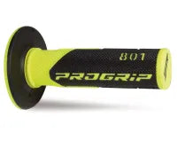 PROGRIP Manopole Mx 801-204 - Doppia Densità - Giallo Fluo/Nero Senza Foro