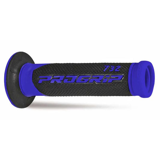 PROGRIP Road Grips 732-OE-150 - Double Density - Blue/Black With Hole 