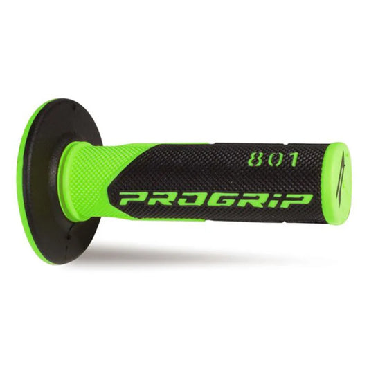 PROGRIP Manopole Strada 732-OE-295 - Doppia Densità - Verde Fluo/Nero Con Foro