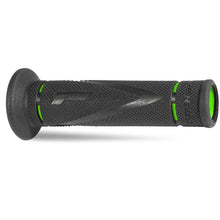 PROGRIP Manopole Strada 838-OE-198 - Doppia Densità - Verde/Nero Con Foro