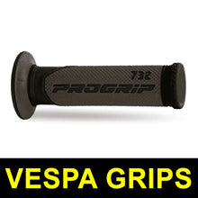 PROGRIP Grips VESPA 732-298 - Double Density - Black/Titanium - Ø 22/22