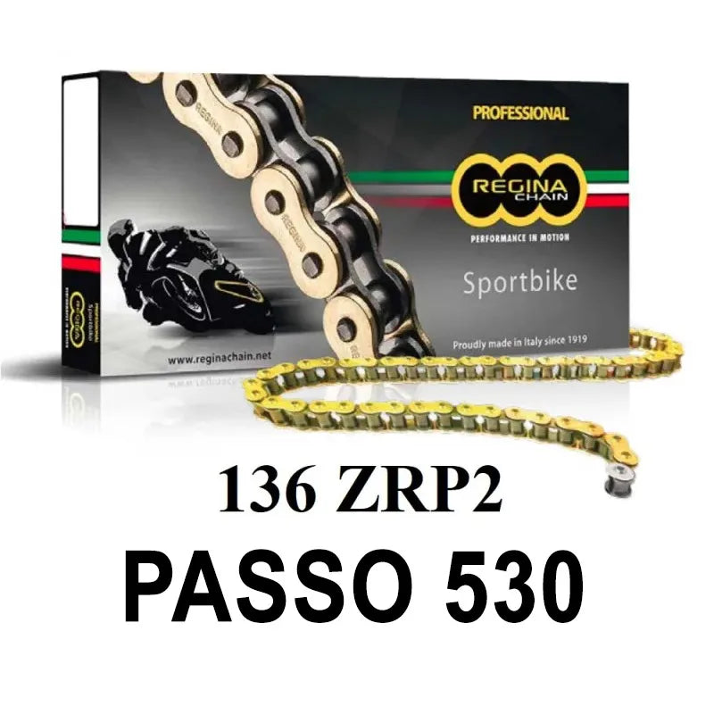 REGINA Chain 136ZRP2 124 links pitch 530 - Gold 