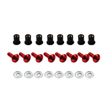 BCR Viti Cupolino (Kit) - Anodizzate Rosso - M5