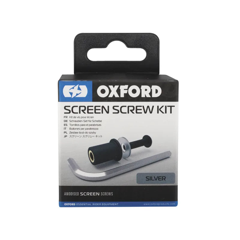 OXFORD Fairing Screws (Kit) - Silver Anodized (8pcs) - M5 