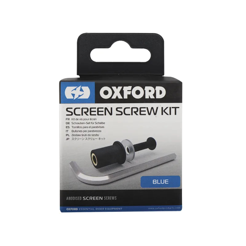 OXFORD Fairing Screws (Kit) - Blue Anodized (8pcs) - M5 
