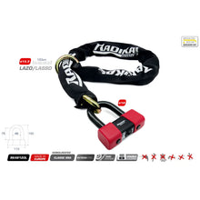 RADIKAL Loop Chain with Padlock RK48120L - Ø 13.5mm/1200mm 
