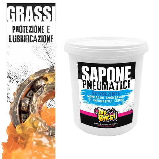 DR.BIKE GRASSI - Sapone Pneumatici GRASSO PNEU - 1Kg