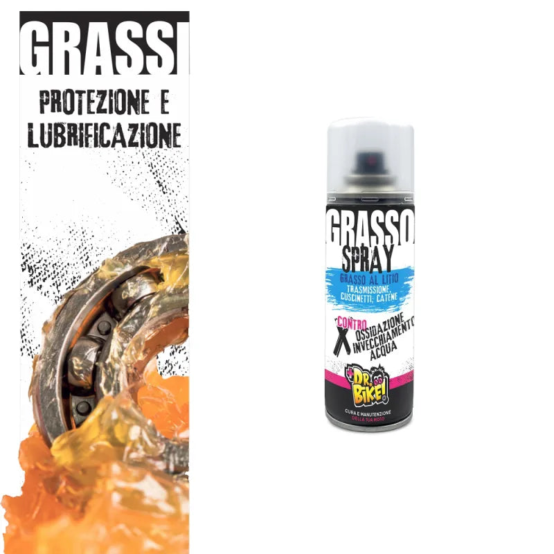 DR.BIKE GRASSI - WHITE Multipurpose SPRAY Grease - 200ml 