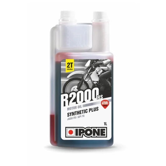 IPONE Olio Miscela R2000 RS a Base Sintetica 2T alla Fragola (1lt)