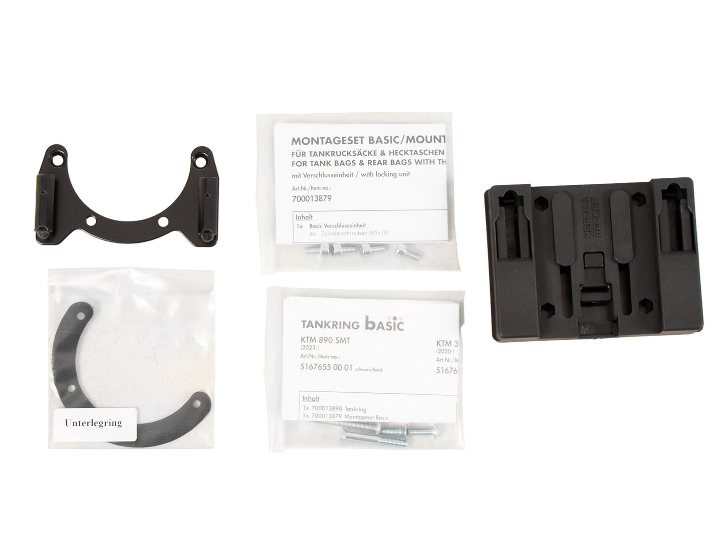 HEPCO & BECKER TANKRING BASIC CON FISSAGGIO PER BORSA SERBATOIO PER KTM 890 SMT (2023-)