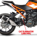 LEOVINCE CATALYST ELIMINATING FITTING for KTM DUKE 125
 2017 - 2020