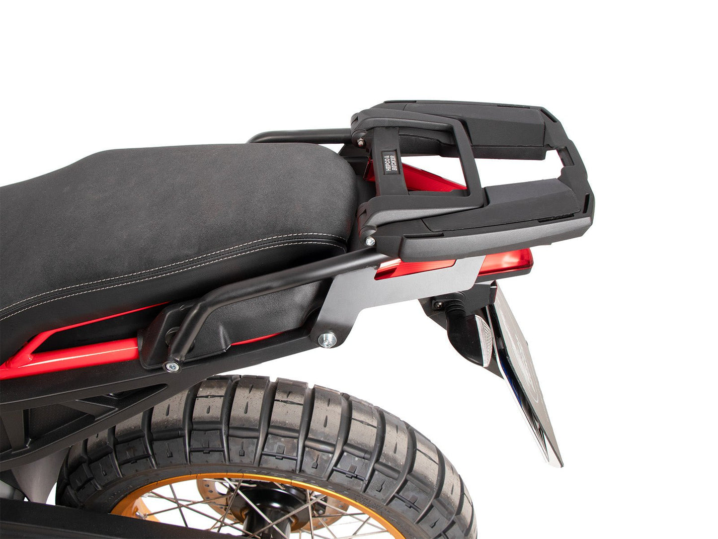 HEPCO & BECKER PORTA BAULETTO EASYRACK NERO PER APRILIA TUAREG 660 RALLY (2025 - ) - Race Moto Shop