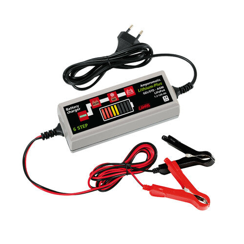 LAMPA Amperomatic Lithium-Plus, intelligent battery charger, 12V - 3.8A