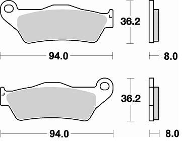 BRAKING PASTIGLIE FRENO SEMI METALLICHE