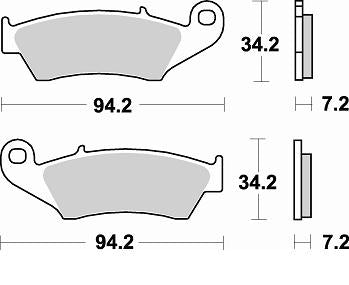 BRAKING PAD SINTERED