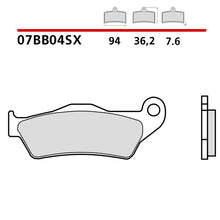 BREMBO - PASTIGLIA MESCOLA SX 07BB04SX