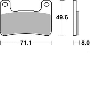 BRAKING PASTIGLIE PAD SEMI METALLIC