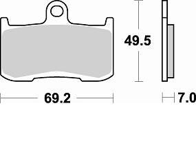 BRAKING SINTERED PADS 