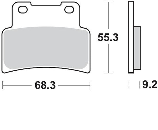 BRAKING PAD SINTERED 933CM55