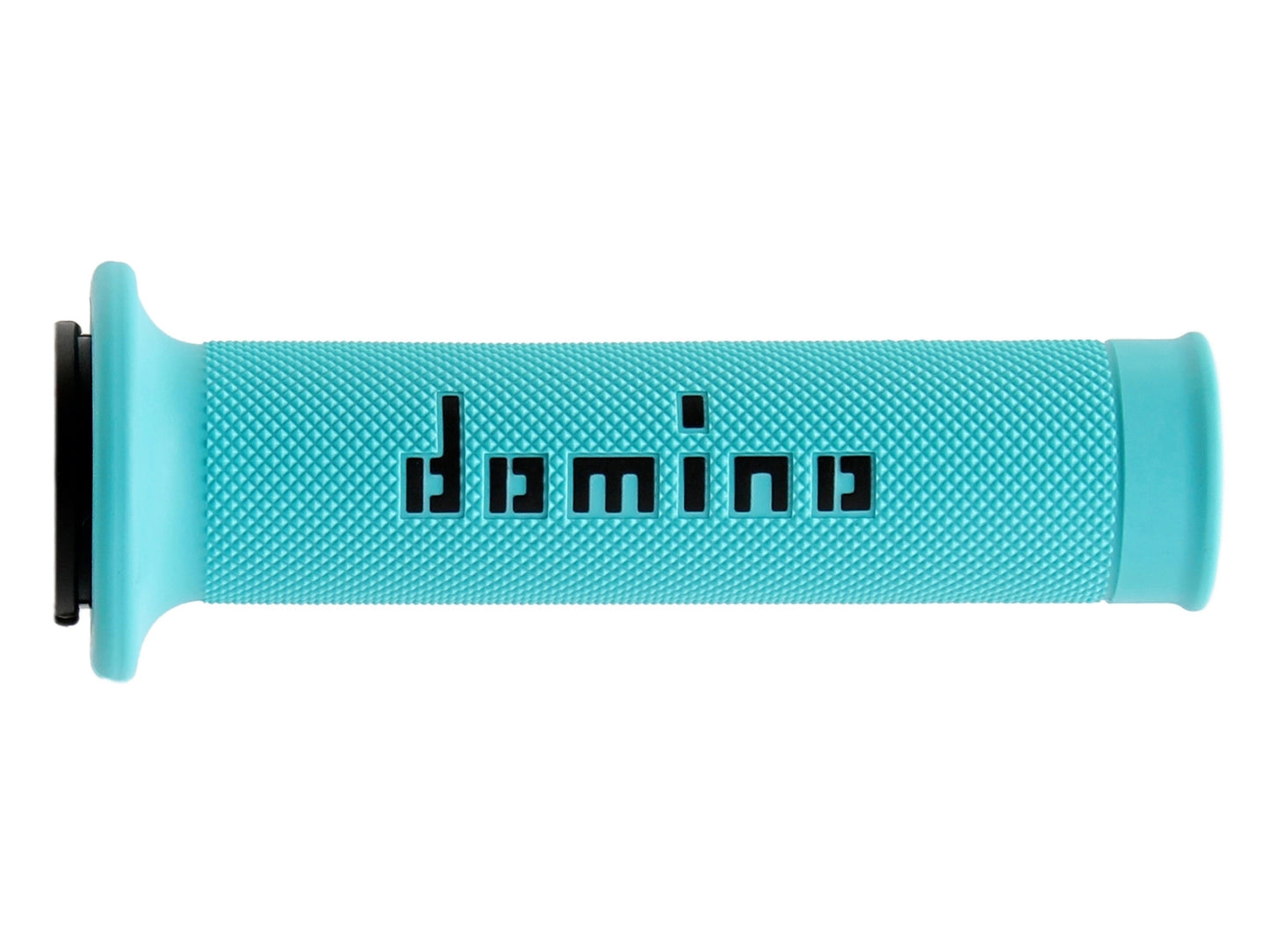 DOMINO COPPIA MANOPOLE CIANO/NERO ROAD-RACING