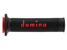 DOMINO COPPIA MANOPOLE NERO/ROSSO ROAD-RACING