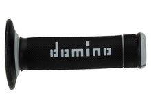 DOMINO PAIR OF GRIPS BLACK/GREY OFF-ROAD 