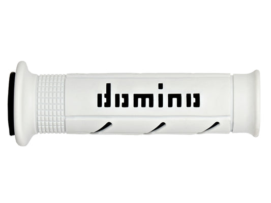 DOMINO PAIR OF WHITE/BLACK ROAD-RACING GRIPS 