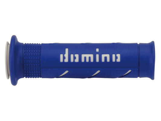 DOMINO PAIR OF BLUE/WHITE ROAD-RACING GRIPS 