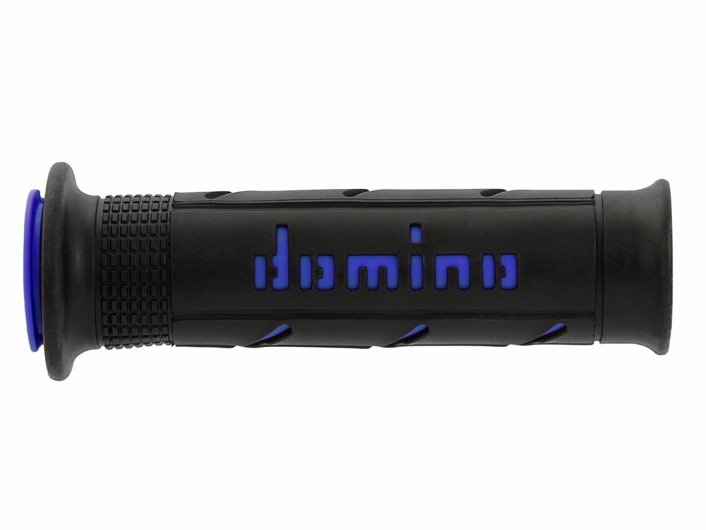 DOMINO PAIR OF BLACK/BLUE ROAD-RACING GRIPS 