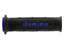 DOMINO PAIR OF BLACK/BLUE ROAD-RACING GRIPS 