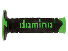 DOMINO COPPIA MANOPOLE NERO/VERDE OFFROAD